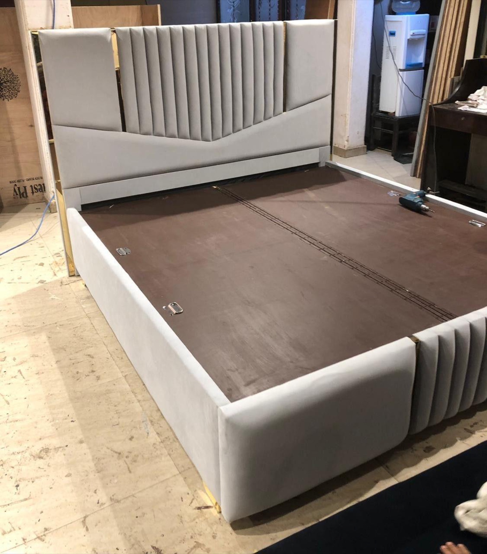 Statement bed frame