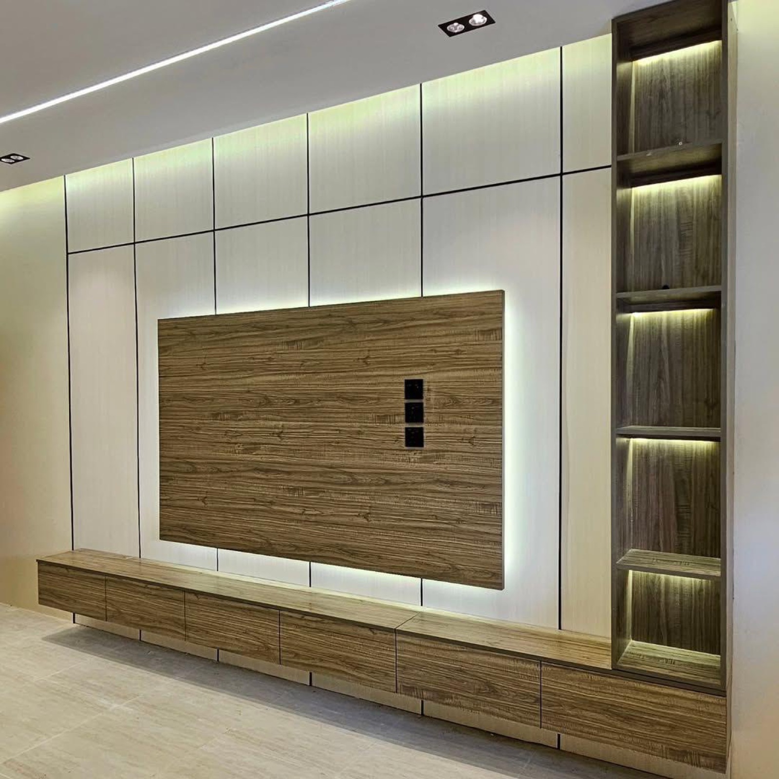 Bedroom feature wall