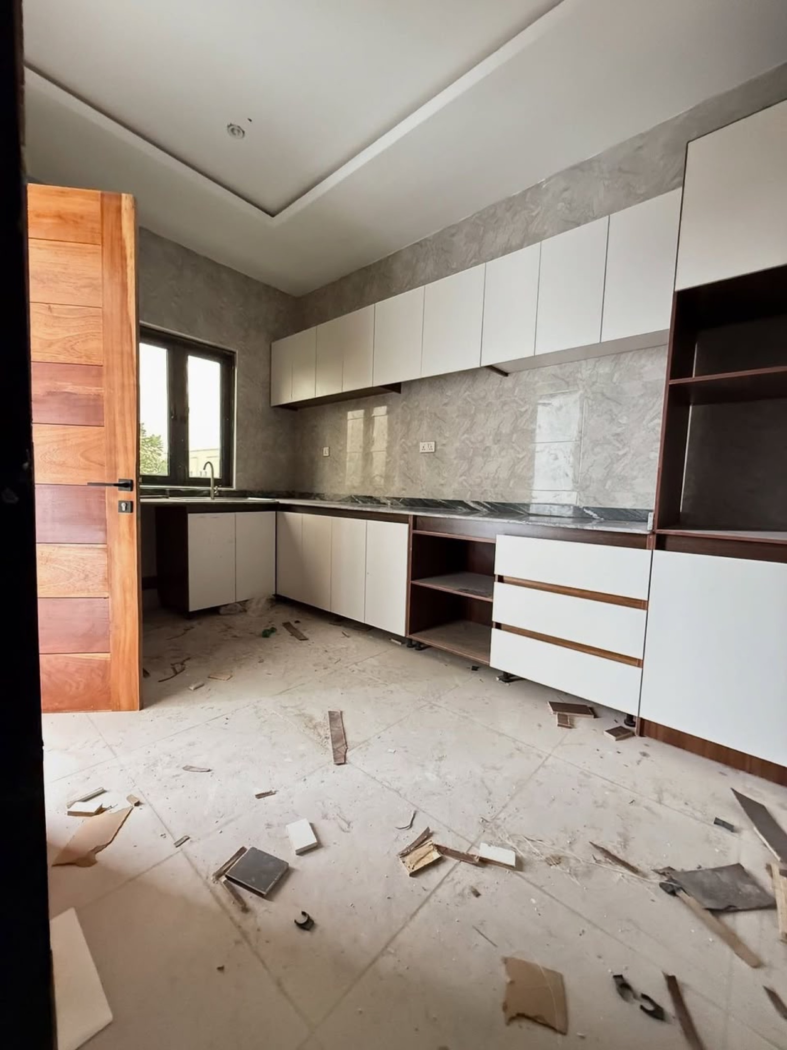 L shaped kitchen concept