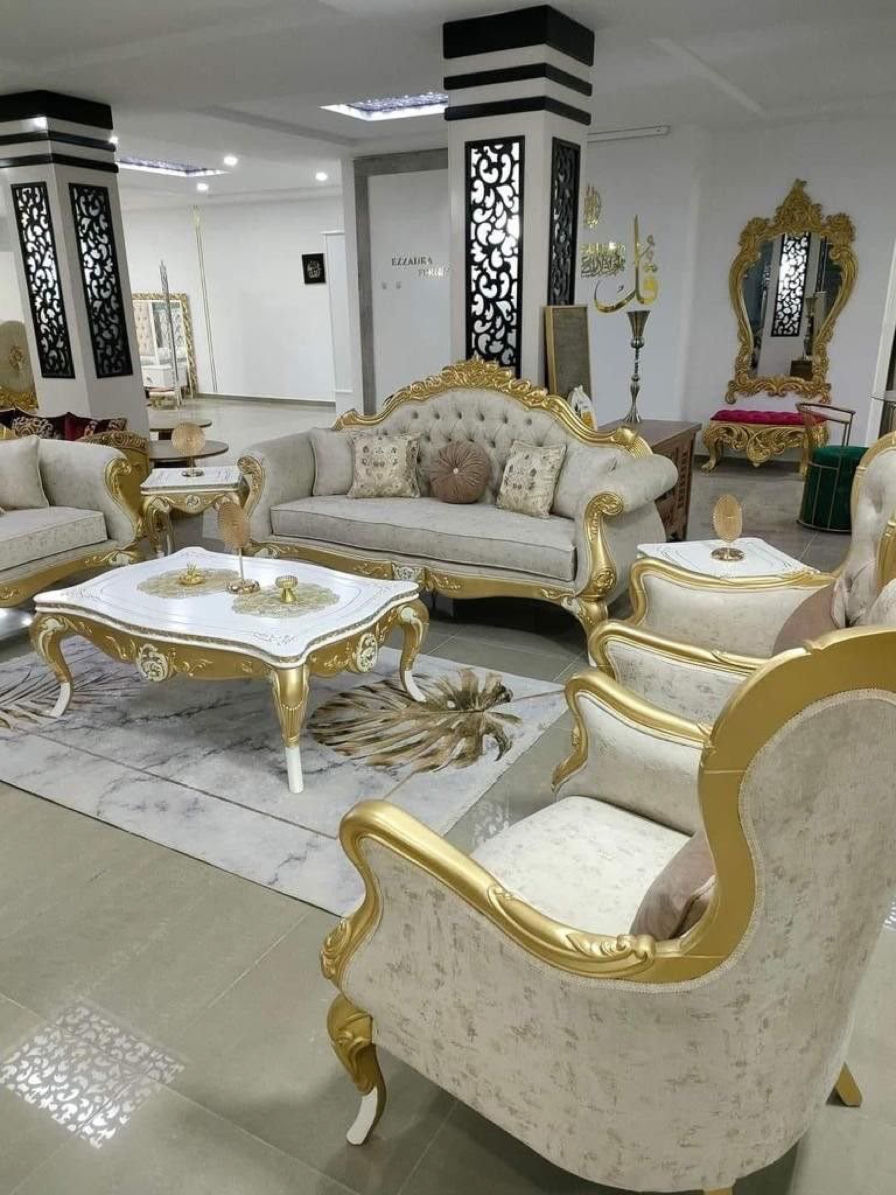 A completed classic luxury suite by Ebube Israel Furniture